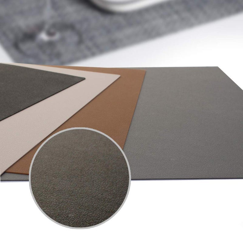 ME.FAN Silicone Placemats [17.7''x12.6''] Heat-Resistant Thicken Non-Slip Tablemats Non-Skid Table Mats Set of 4 (Wine Red) - Image 3